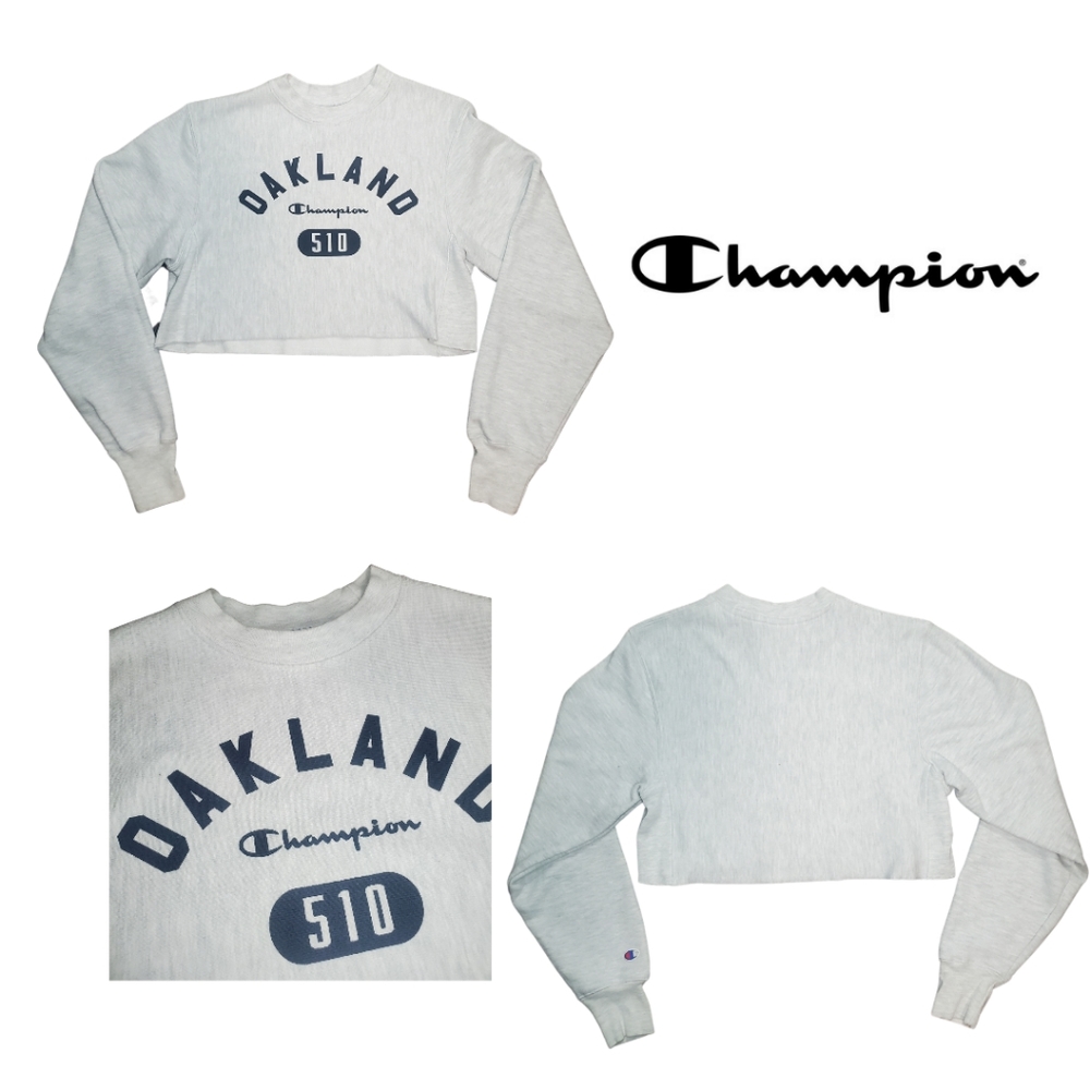 Champion Oakland 510 Crop Hoodie